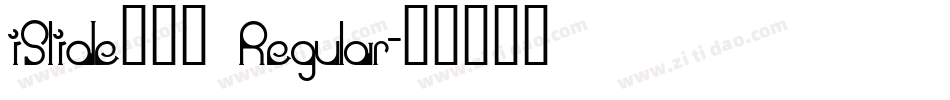 iSlide云犹体 Regular字体转换